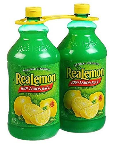 Realemon, Juice 100% Lemon Conctrt - 48 Fl Oz (Pack of 2)